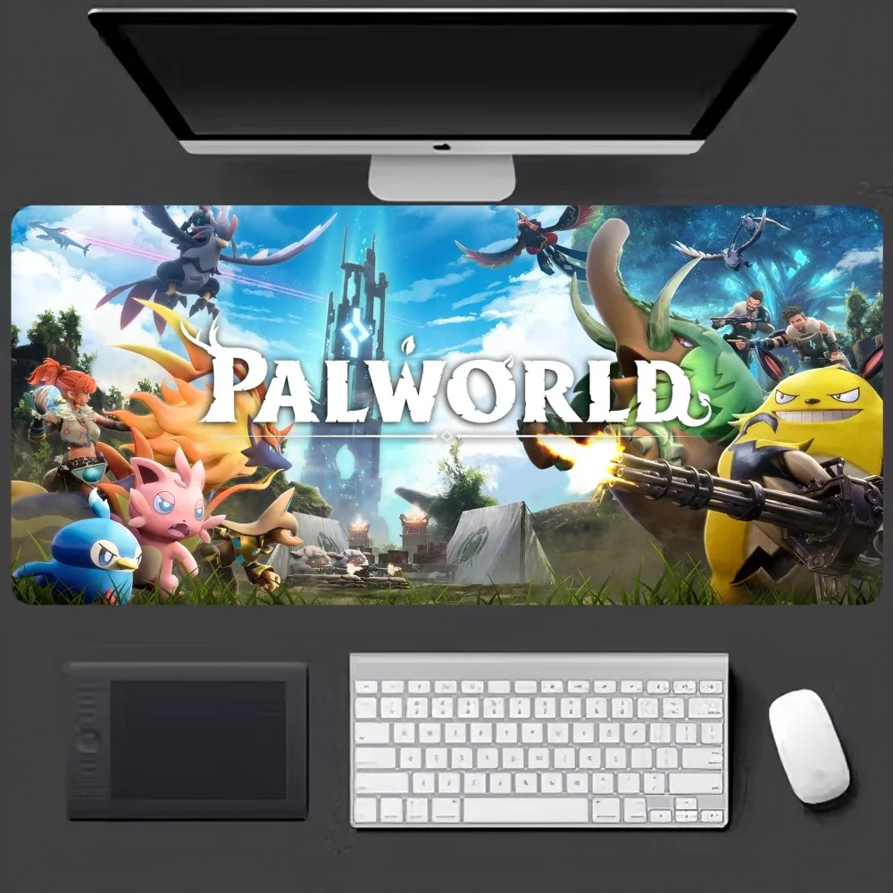 P Palworld Hot Game Mousepad Large Gaming Compute Gamer PC Keyboard Mouse Mat 2 - Palworld Gifts