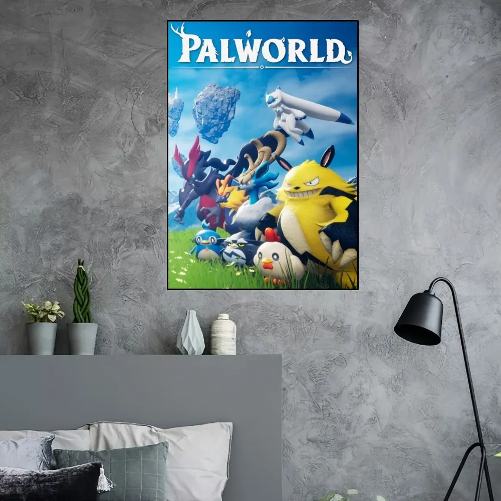 P Palworld Hot Game Poster Home Room Decor Aesthetic Art Wall Painting Stickers 10 - Palworld Gifts